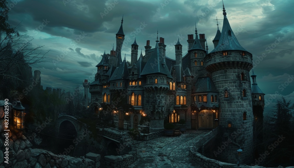 Grand fantasy castle
