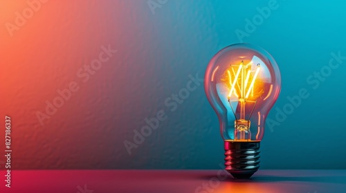 Light Bulb on Table