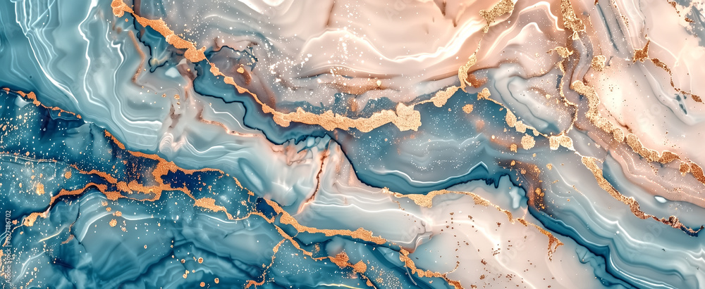 Luxury blue marble rose gold background. texture background desi Luxury blue marble rose gold background. texture background desi