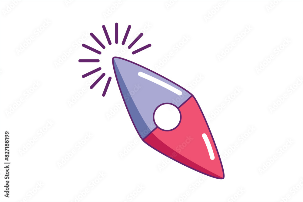 Mouse Arrow Flat Sticker Design Mouse Arrow Flat Sticker Design