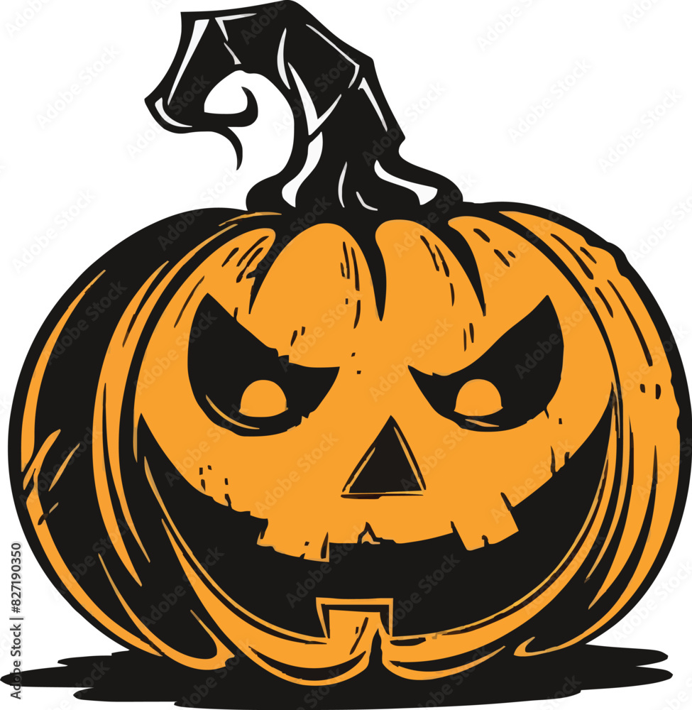 Scary Halloween pumpkin face Scary Halloween pumpkin face