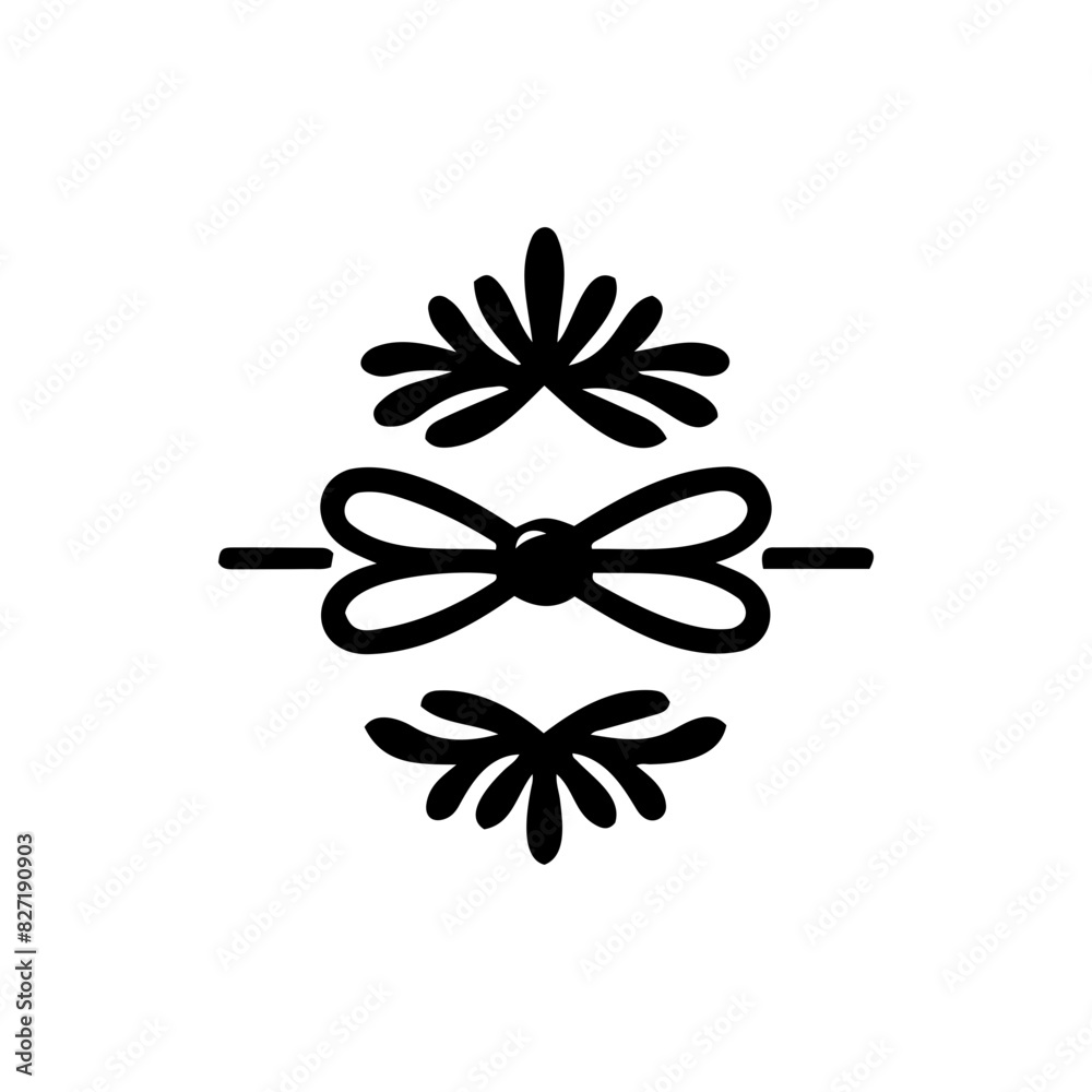 bow silhouette vector Decorative elements for gifts and cards simple design bow silhouette vector Decorative elements for gifts and cards simple design