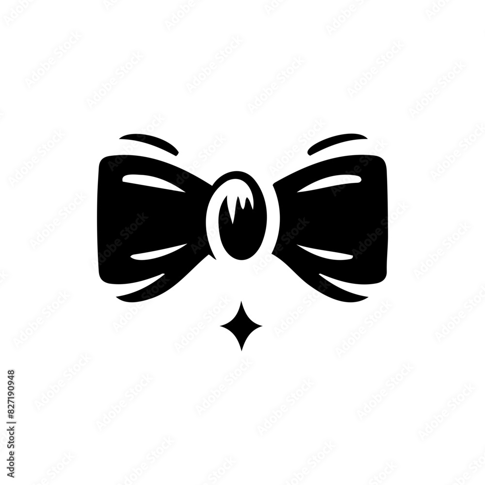 bow silhouette vector Decorative elements for gifts and cards simple design bow silhouette vector Decorative elements for gifts and cards simple design
