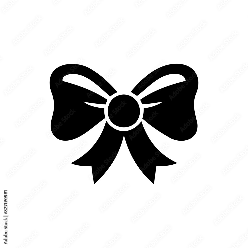 bow silhouette vector Decorative elements for gifts and cards simple design bow silhouette vector Decorative elements for gifts and cards simple design
