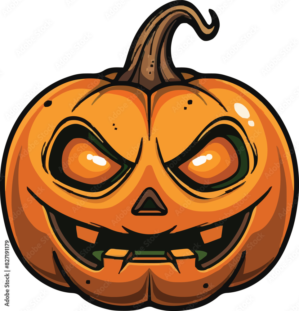 Scary Halloween pumpkin face Scary Halloween pumpkin face