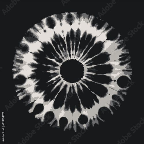 Tie Dye black abstract background