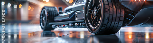 Wallpaper Mural Electric vehicle chassis showcasing integrated solidstate batteries, realistic photography, high resolution, clean energy, cuttingedge power technology Torontodigital.ca