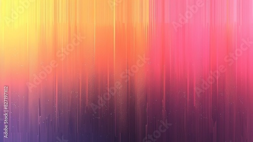 The image is a colorful gradient background with a spectrum of colors ranging from yellow to purple
