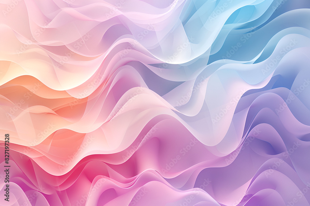 Abstract background with soft pastel waves gradient colors for designing apps or products Abstract background with soft pastel waves gradient colors for designing apps or products