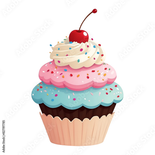 cupcake with cherry