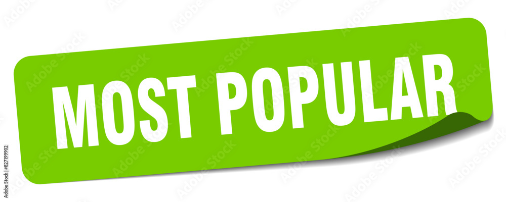 most popular sticker. most popular label most popular sticker. most popular label