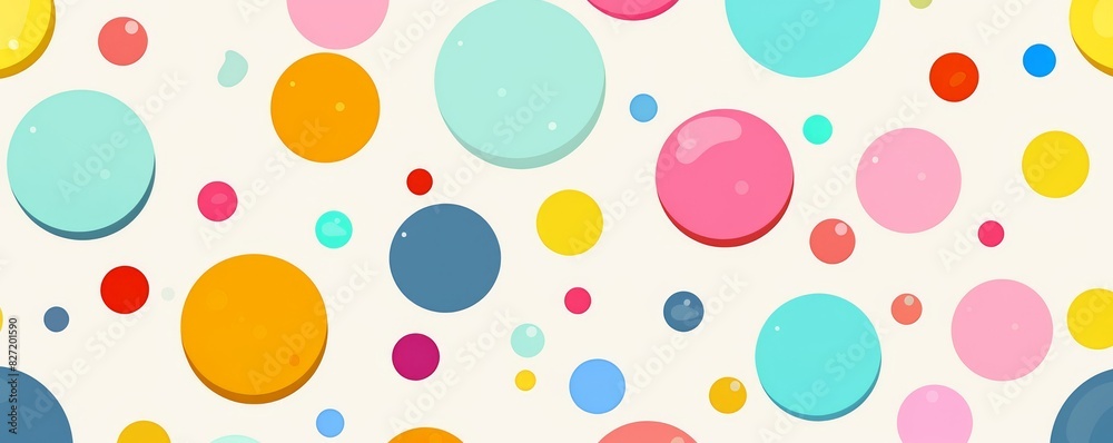 Playful Polka Dots  Cheerful polka dot patterns in various colors
