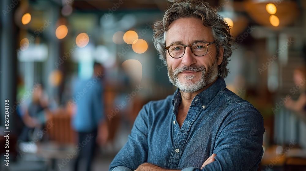 portrait of a business portrait arms folded handsome ceo smiling looking at camera portrait of a business portrait arms folded handsome ceo smiling looking at camera
