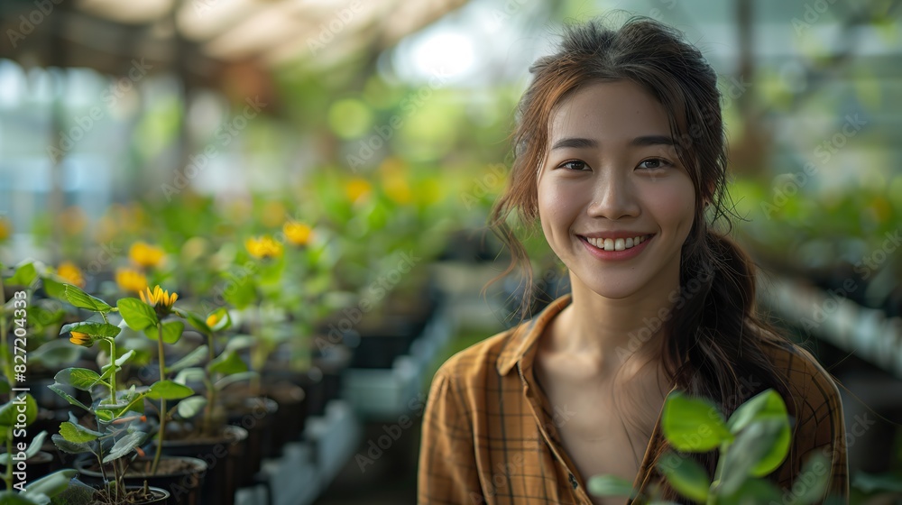 business woman happiness smile and employee growth with a mock up with a professional mindset and success business woman happiness smile and employee growth with a mock up with a professional mindset and success