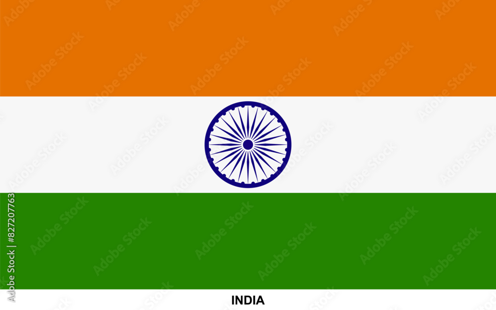 Fototapeta premium Flag of INDIA, INDIA national flag