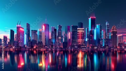 Smart Cities  Modern cityscapes with smart technology features