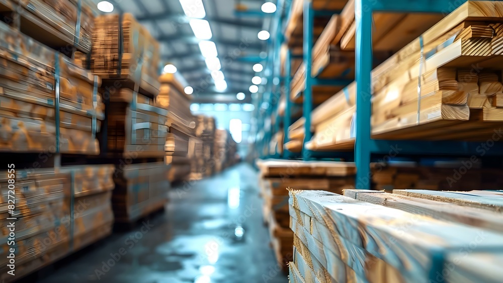 Obraz premium Sustainable Wood Company: Ethical Sourcing and Ecofriendly Practices. Concept Ecofriendly Sourcing, Sustainable Practices, Ethical Suppliers, Green Production, Reclaimed Materials