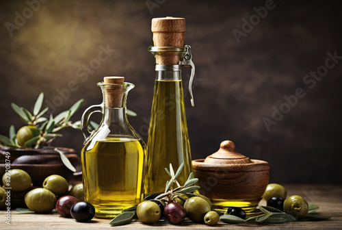 Olive oil and olives