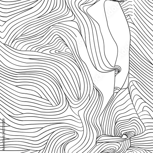 Close-up of simple line art depicting a minimalist portrait, focusing on the elegance and clarity that can be achieved with just a few strokes
