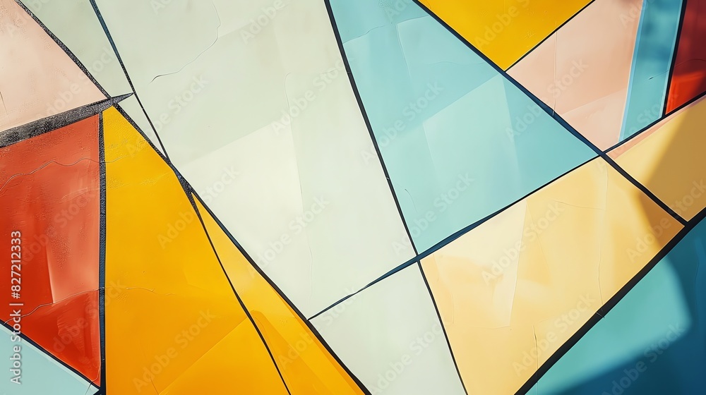 Fototapeta premium colorful geometric abstract lines background