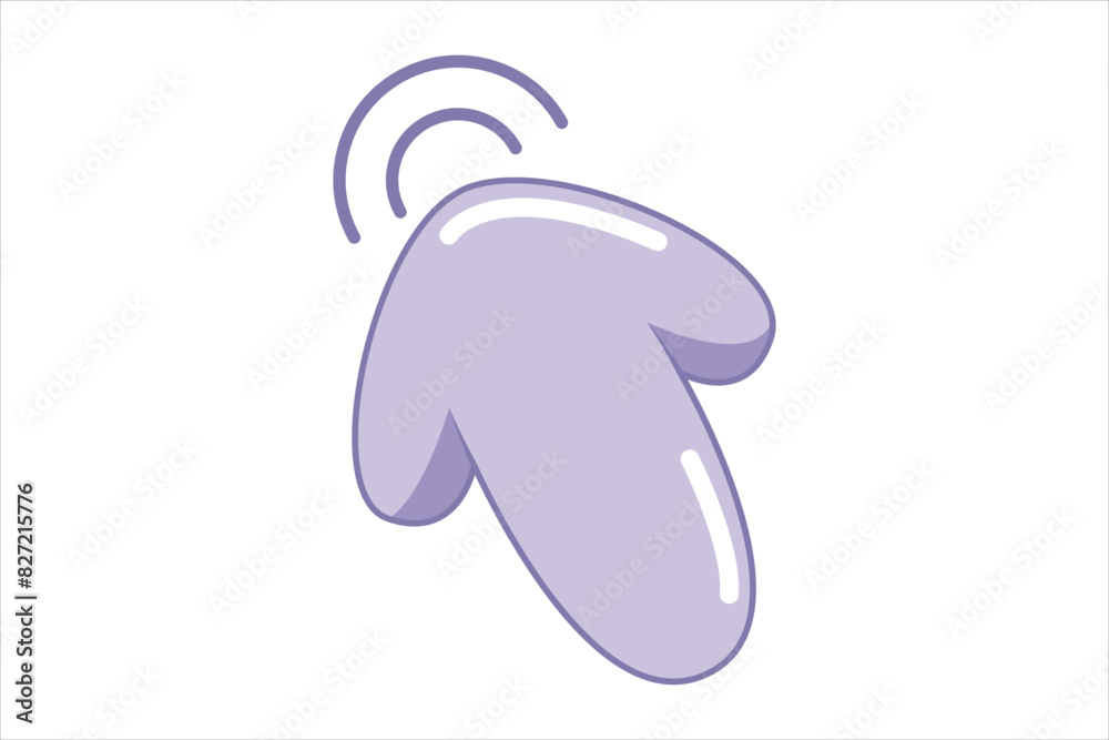 Obraz premium Mouse Arrow Flat Sticker Design