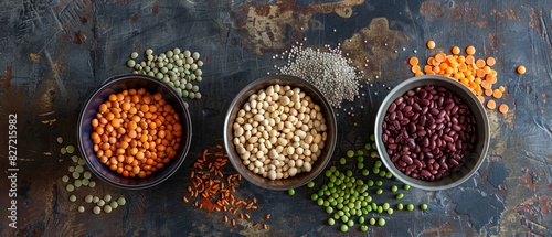 Vegetable Proteins  Plantbased proteins like beans, lentils, and peas photo