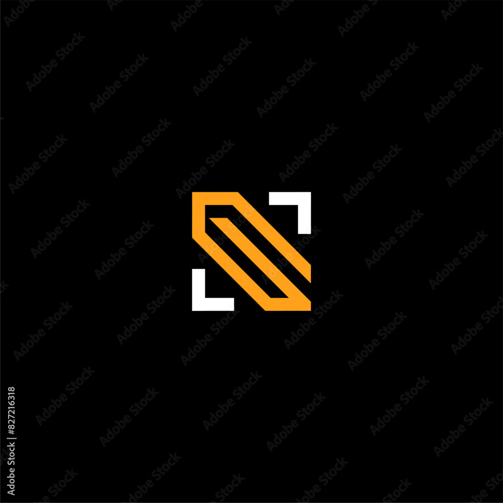 letter NG or GN with square logo concept vector icon letter NG or GN with square logo concept vector icon