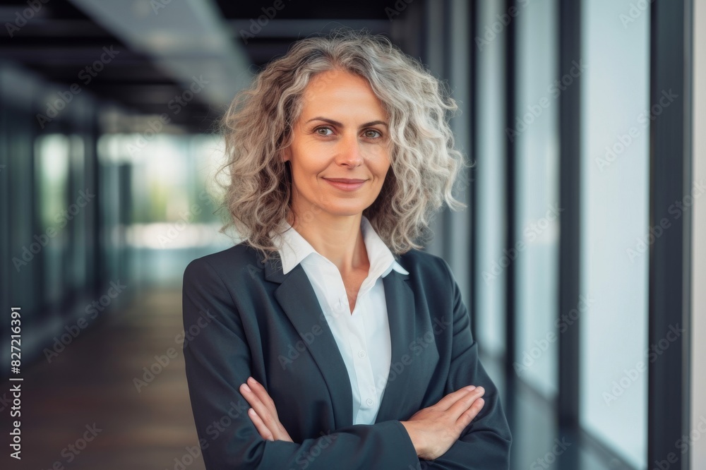 Portrait of a smiling middle aged businesswoman