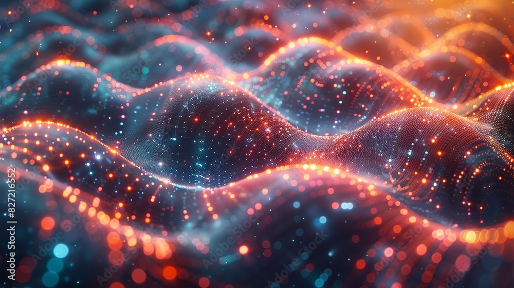 An artistic representation of a neural network, with colorful data streams and nodes set against a bright, dynamic background enhanced by a bokeh effect to symbolize the complexity of AI. An artistic representation of a neural network, with colorful data streams and nodes set against a bright, dynamic background enhanced by a bokeh effect to symbolize the complexity of AI.