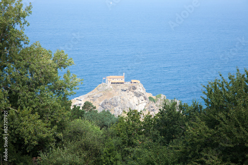 Gaztelugatxe hermitage view, gulf of Biscay, Spain photo