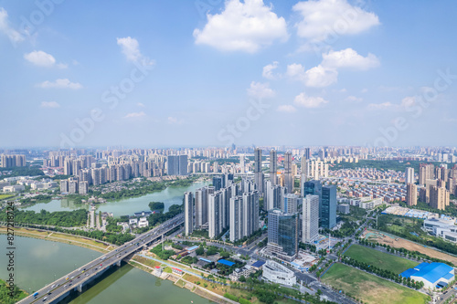 Aerial photography of Changsha city in China © Lili.Q