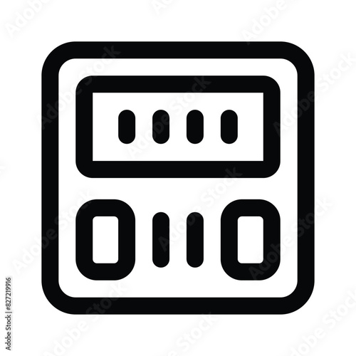Get this amazing icon of weight machine, weight scale vector design