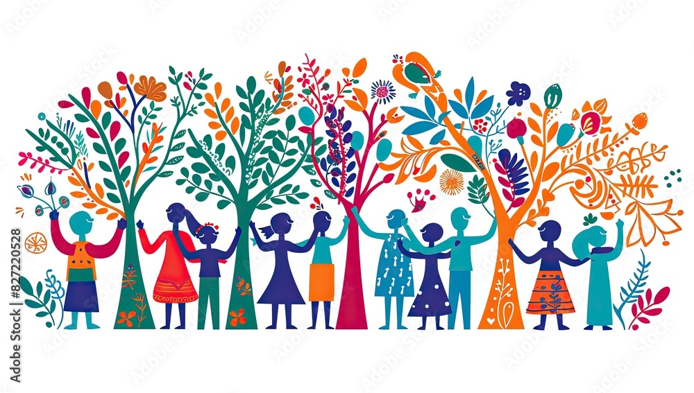 Illustration of Unity and Growth Illustration of Unity and Growth