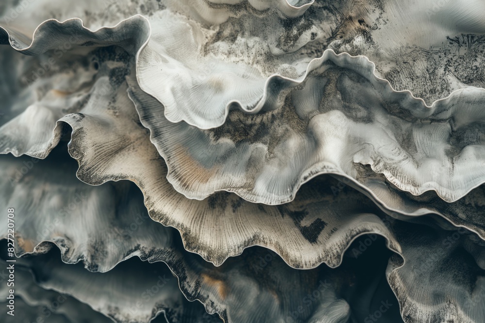 Close-up shot of a marble stone with natural undulating lines and textures Close-up shot of a marble stone with natural undulating lines and textures