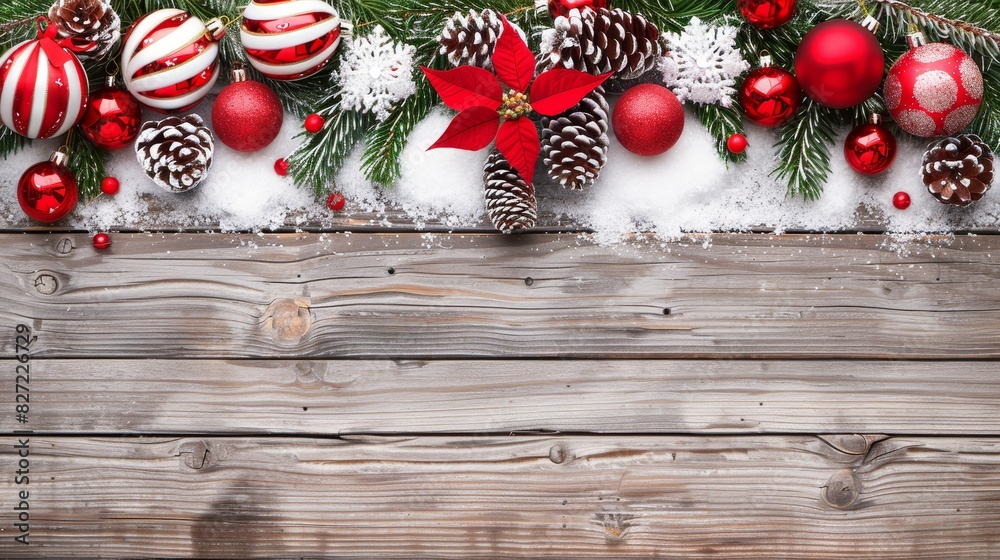 Festive christmas and new years eve holiday background with glowing lights and decorations Festive christmas and new years eve holiday background with glowing lights and decorations
