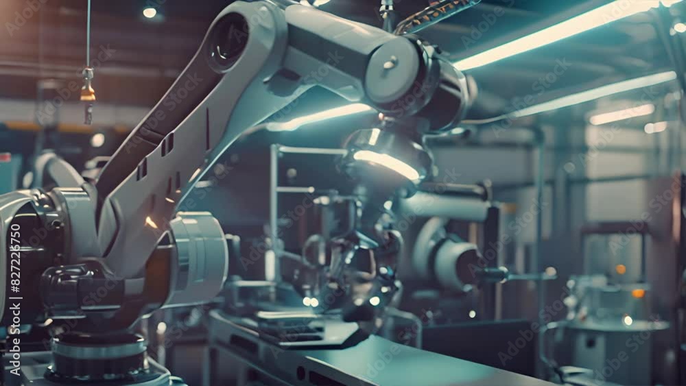 A robot maintenance engineer works on connecting a robot arm and controlling it using a 4.0 remote control in the Institute of Future Electronics Technology
A robot maintenance engineer works on connecting a robot arm and controlling it using a 4.0 remote control in the Institute of Future Electronics Technology