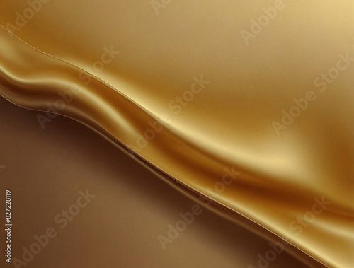 Luxurious Gold Satin. A close-up of luxurious gold satin fabric with a smooth, soft texture. The soft sheen of the gold creates a sense of elegance and sophistication.