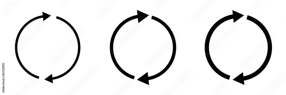 Spin arrow outline vector icon. Editable stroke. Spin arrow outline vector icon. Editable stroke.