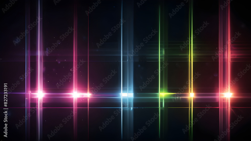 Obraz premium Glow Straight Motion Lines Against Luminescent Backdrops ai generative