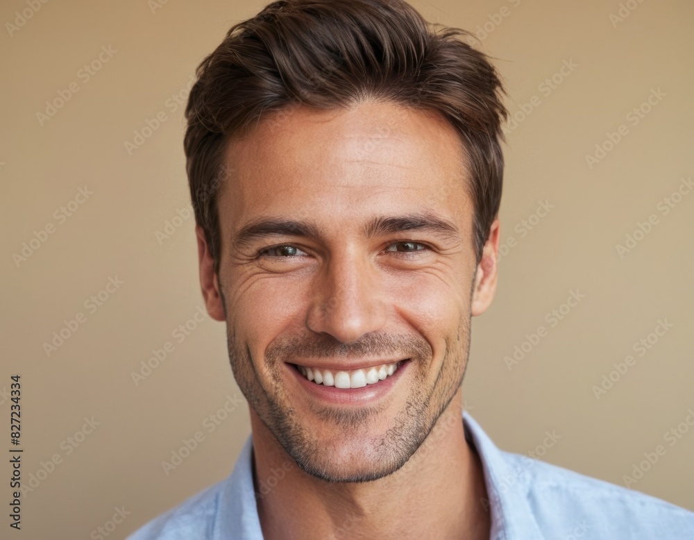 Fototapeta premium A man with a smile on his face