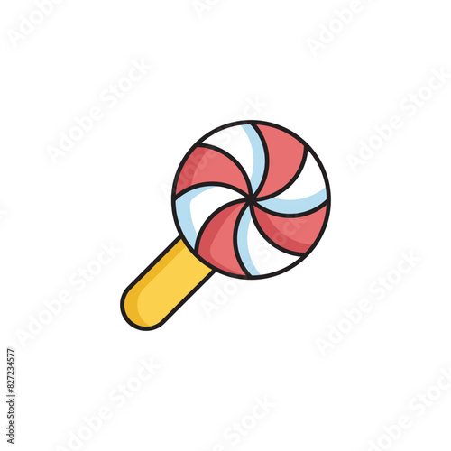 Lolipop icon design with white background stock illustration
