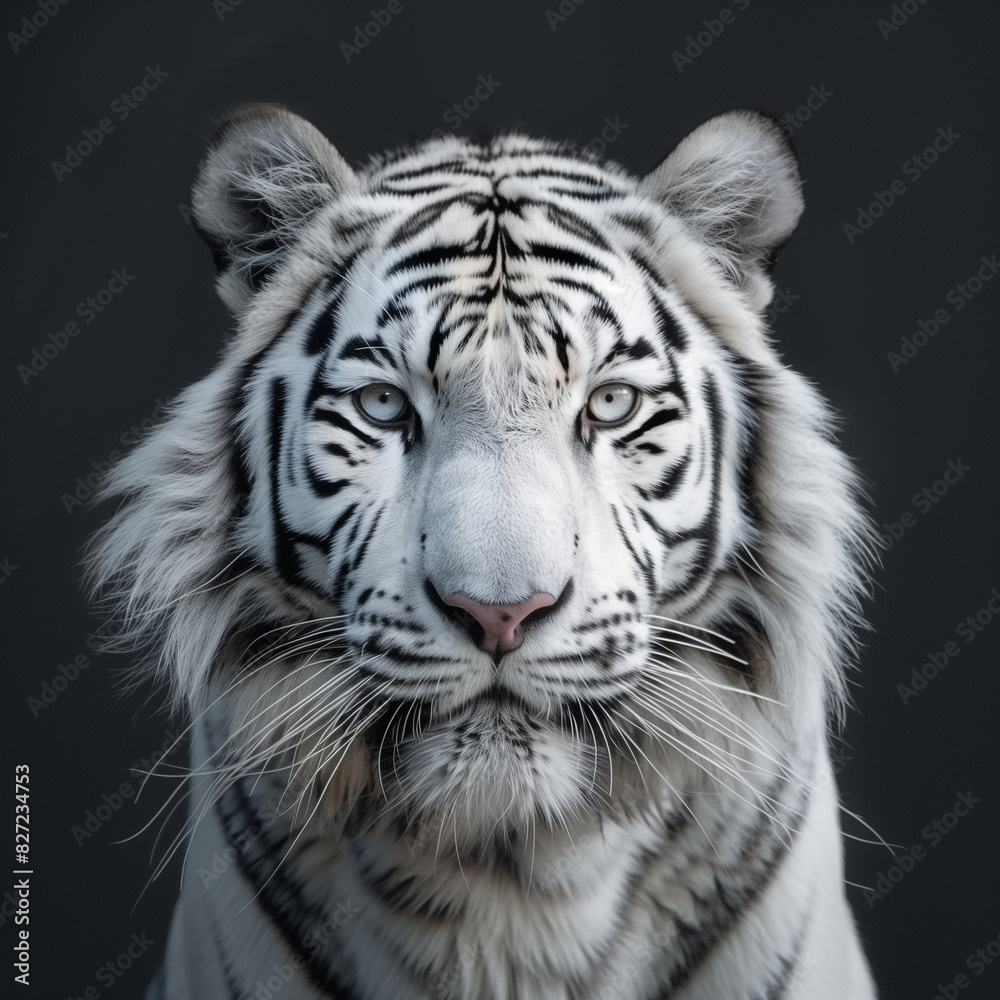 white tiger head white tiger head