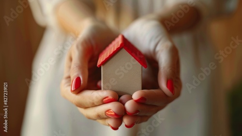 The house in hands photo