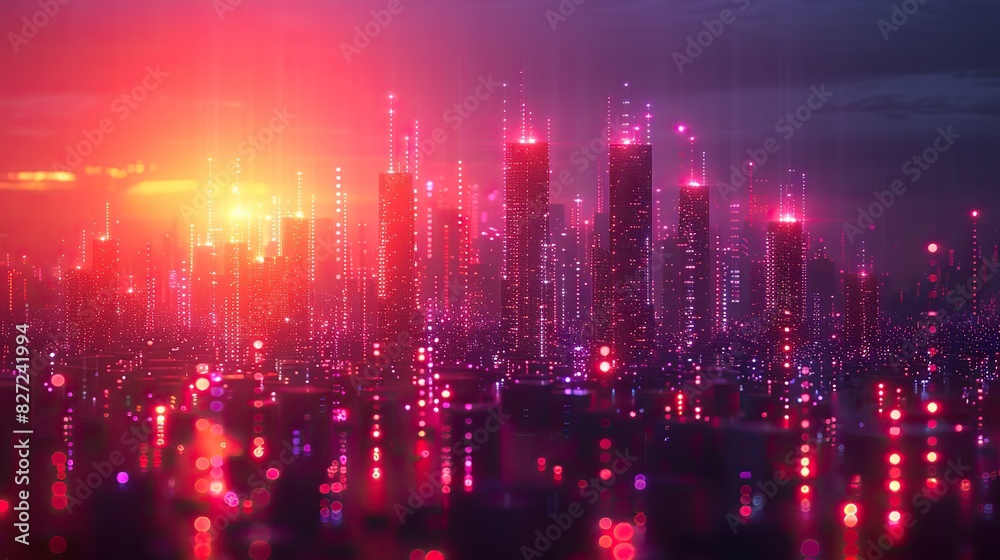 smart city and abstract line and dot connect with gradient line design big data connection technology smart city and abstract line and dot connect with gradient line design big data connection technology