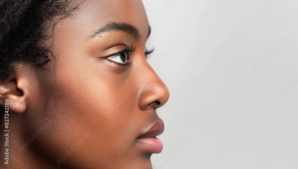 Side Profile of Beautiful Woman Side Profile of Beautiful Woman