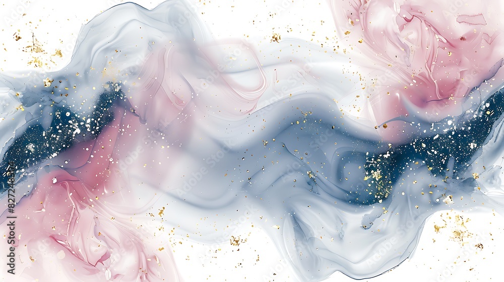 Fototapeta premium solid white background with color swirl