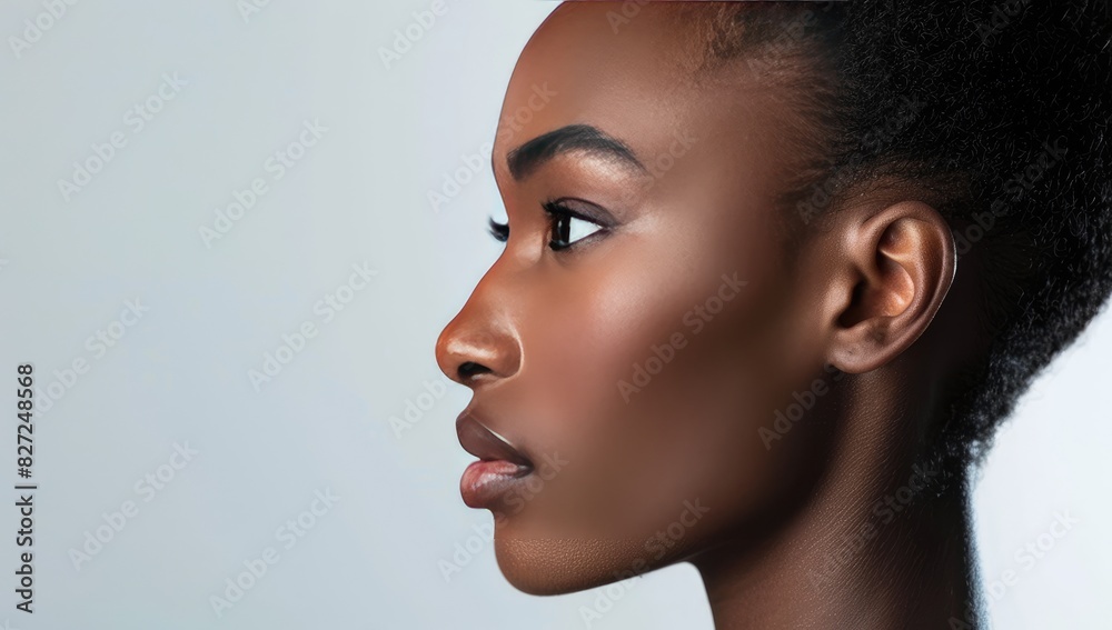 Side Profile of Beautiful Woman Side Profile of Beautiful Woman
