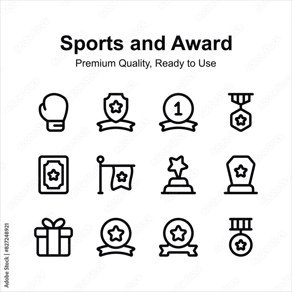 Well designed sports awards vector design in customizable style Well designed sports awards vector design in customizable style