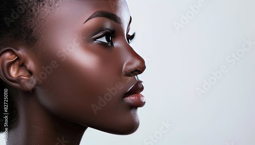 Portrait of Woman with Glowing Skin