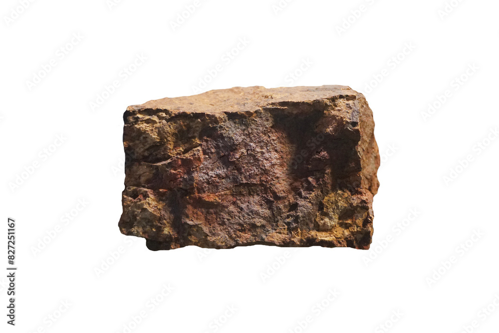 Raw Skarn rock specimen isolated on white background. Raw Skarn rock specimen isolated on white background.